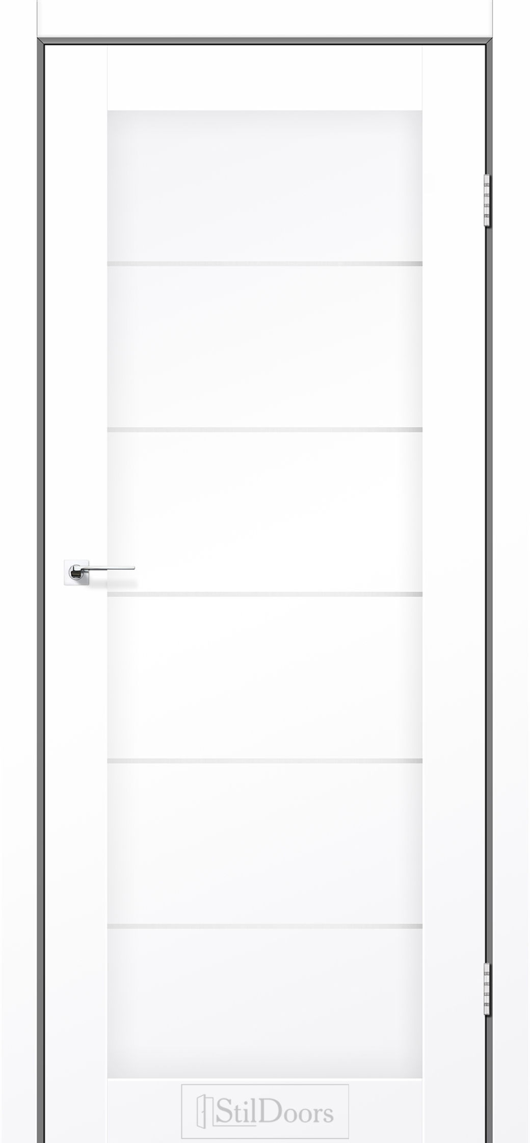 Міжкімнатні Двері StilDoors Victoria (40мм.) Білий Кристал (ПВХ) Німеччина Сатин білий