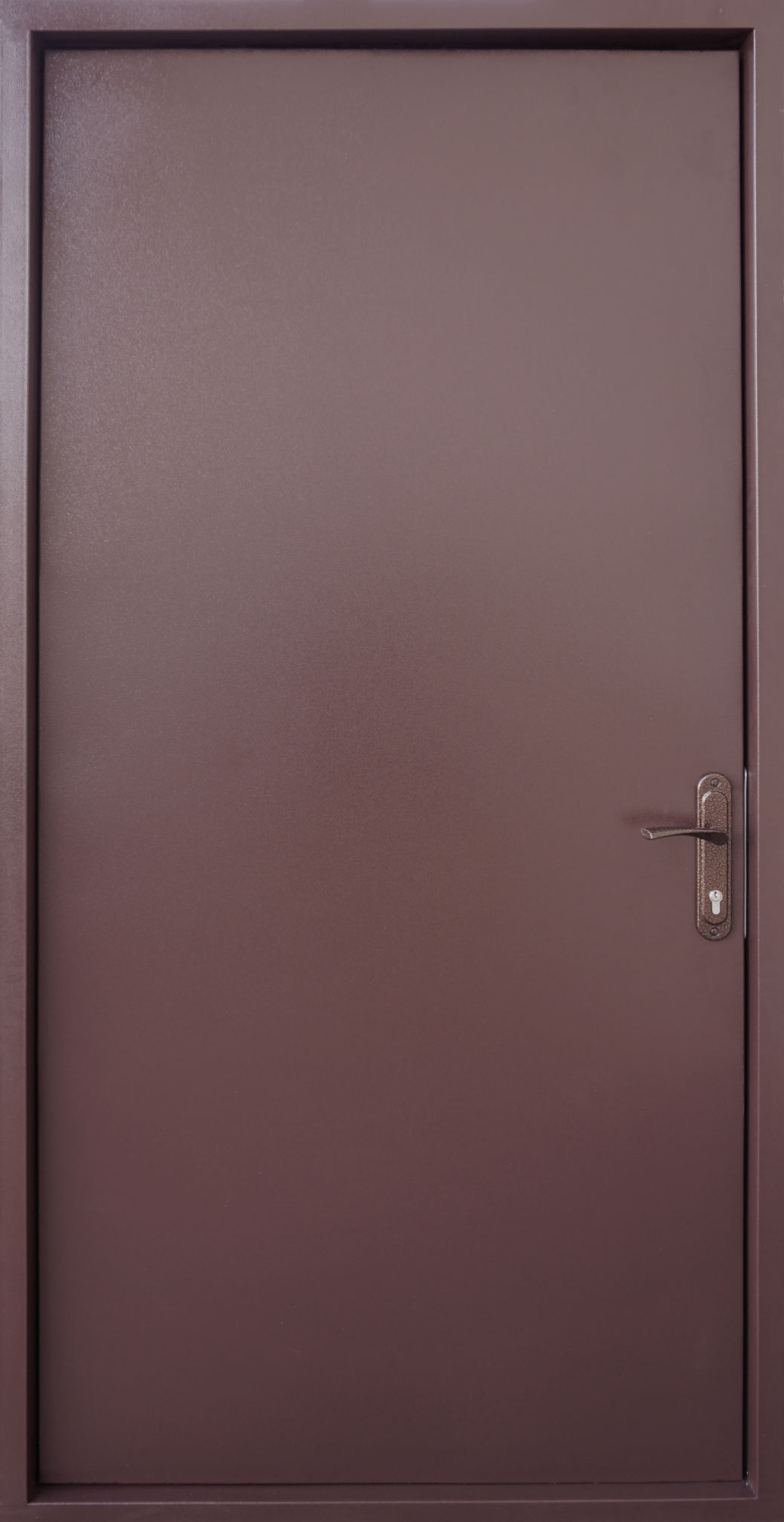 Вхідні двері Qdoors, Технічні, Техно 1, коричнева шагрень RAL 8017,  870 мм., 960 мм.