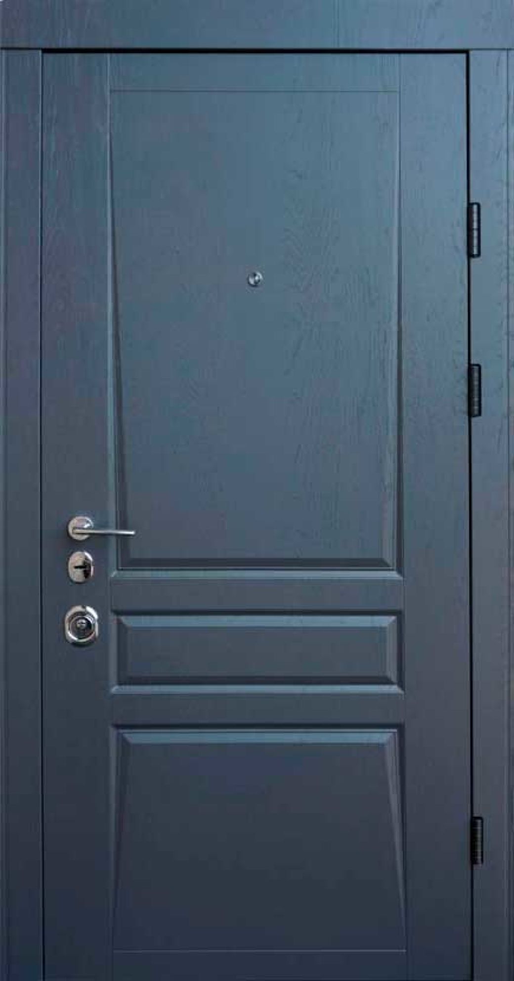 Вхідні двері Qdoors, колекція Авангард, Тріно, дуб графіт/біла шагрень