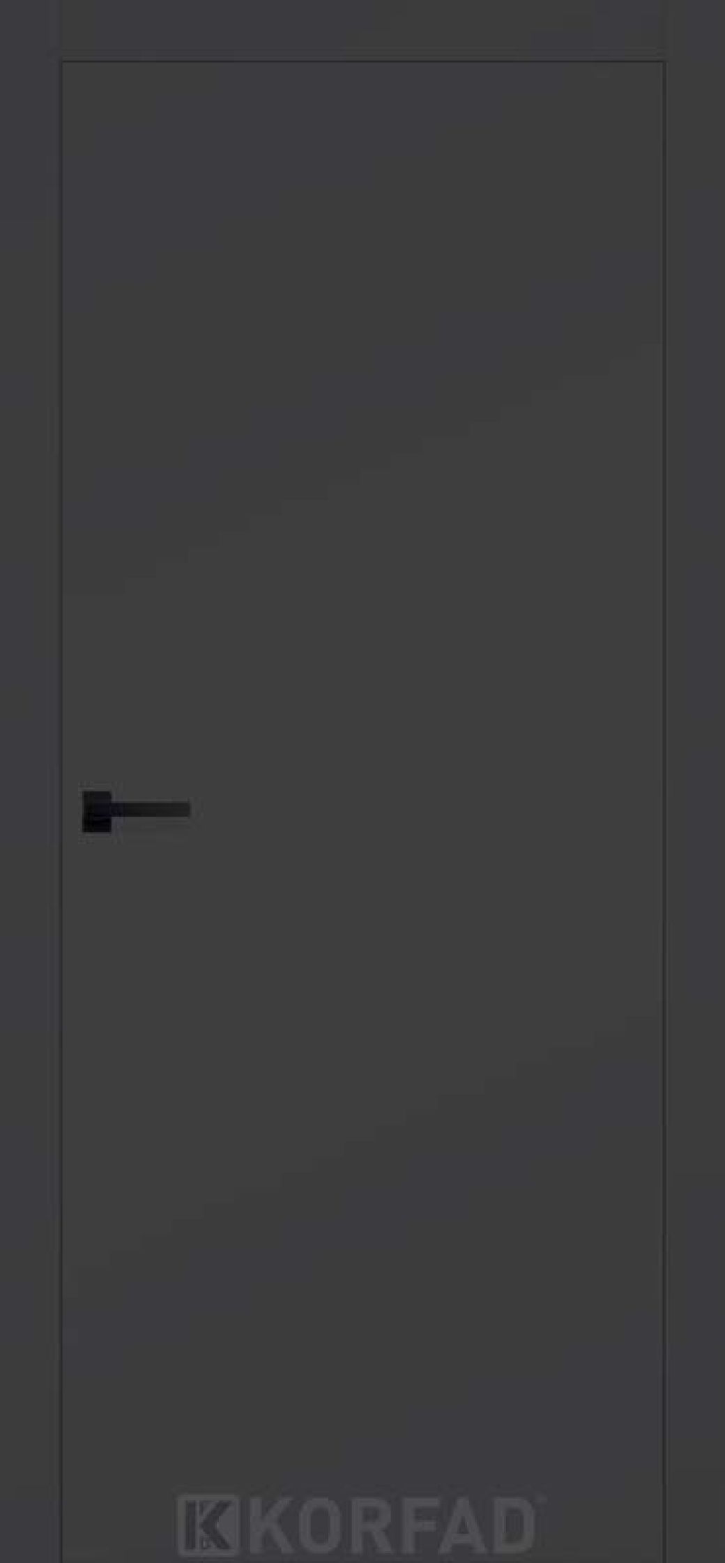 Міжкімнатні двері  Korfad Excellence 40 мм Marion антрацит глухі