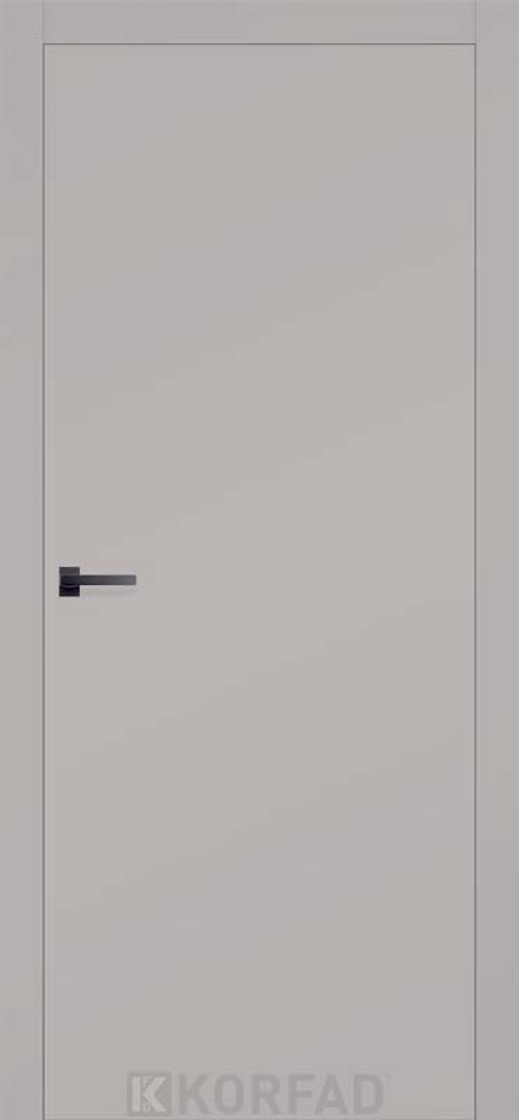 Міжкімнатні двері  Korfad Excellence 40 мм Marion сірий глухі