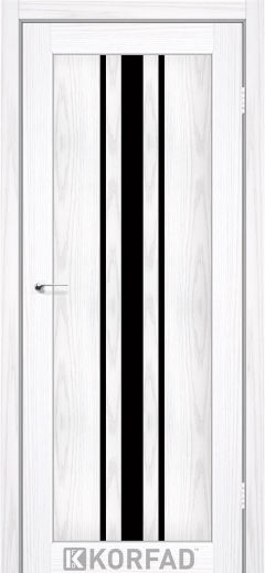 Міжкімнатні двері  Korfad, FL-03, біла модрина, Чорне