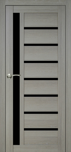 Міжкімнатні двері,  Portalino PL-01 Ecotop (38 мм), Хамелеон (екошпон), BLK