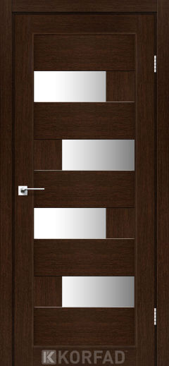 Міжкімнатні двері  Korfad, PM-10, дуб венге, Сатін білий