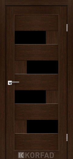 Міжкімнатні двері  Korfad, PM-10, дуб венге, Чорне