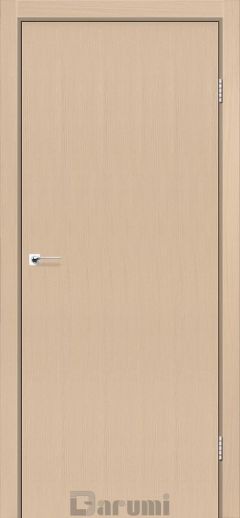 Міжкімнатні двері Darumi Plato, Дуб Боровий, Глухе+Алюм. Торець