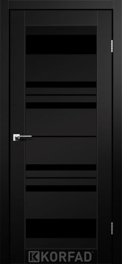 Міжкімнатні двері  Korfad, FL-04, Super Pet аляска чорний, Чорне