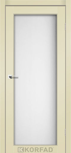 Міжкімнатні двері  Korfad, SV-01, Super Pet магнолія, Сатін білий 8 мм