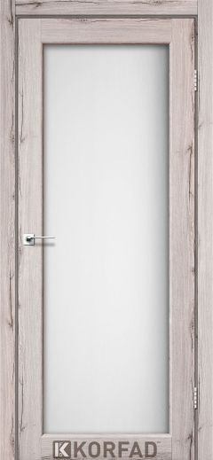 Міжкімнатні двері  Korfad, SV-01, дуб нордік, Сатін білий 8 мм