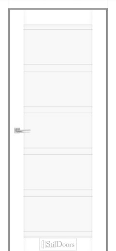 Міжкімнатні Двері StilDoors Romanda (40мм.) Білий Кристал Глухе