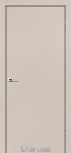 Міжкімнатні двері Darumi Plato, Сірий краст, Глухе+Алюм. Торець