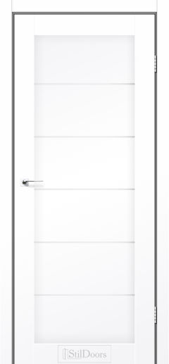 Міжкімнатні Двері StilDoors Victoria (40мм.) Білий Кристал (ПВХ) Німеччина Сатин білий