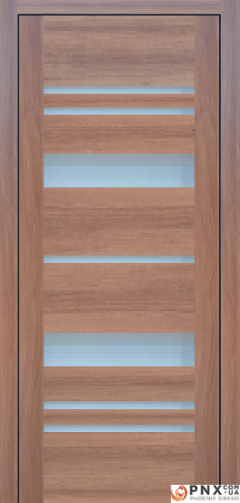 Міжкімнатні двері,  Portalino PL-04 PVC (38 мм), Кастанья золотиста (плівка пвх), Сатин