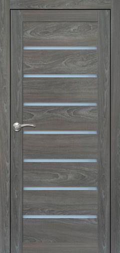 Міжкімнатні двері,  Portalino PL-02 PVC (38 мм), Мессіна темна(плівка пвх), Сатин