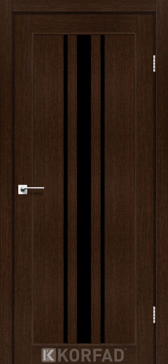 Міжкімнатні двері  Korfad, FL-03, дуб венге, Чорне