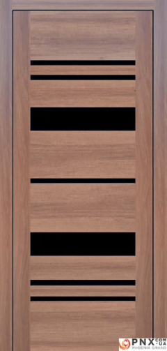 Міжкімнатні двері,  Portalino PL-04 PVC (38 мм), Кастанья золотиста (плівка пвх), BLK