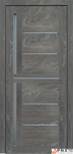 Міжкімнатні двері,  Portalino PL-06 PVC (38 мм), Мессіна темна(плівка пвх), Сатин