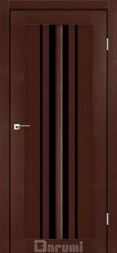 Міжкімнатні двері Darumi Prime, Венге Панга, Чорне скло