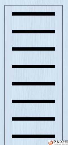 Міжкімнатні двері Portalino PL-03 PVC (38 мм), Мессіна білена (плівка пвх), BLK