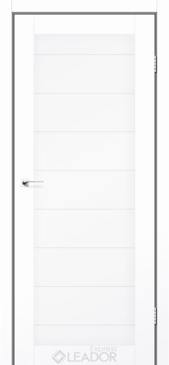 Межкомнатная дверь LEADOR Express Avelino ( 40 мм), Білий мат, глухе