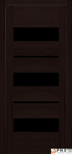 Міжкімнатні двері,  Portalino PL-05 PVC (38 мм), Кастанья шоколадна (плівка пвх), BLK