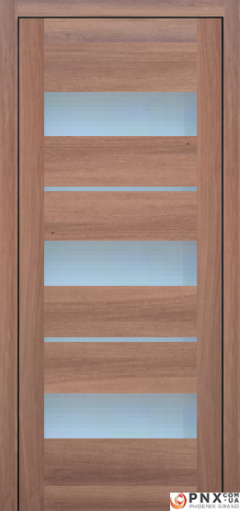 Міжкімнатні двері,  Portalino PL-05 PVC (38 мм), Кастанья золотиста (плівка пвх), Сатин