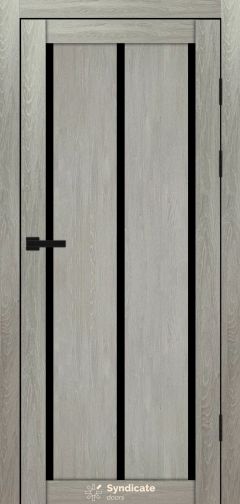 Міжкімнатні двері Syndicate Doors (40 мм)  PVC SD-128 Дуб ровера Чорне