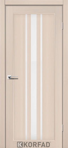 Міжкімнатні двері  Korfad, FL-03, дуб білений, Сатін білий