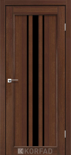 Міжкімнатні двері  Korfad, FL-03, горіх, Чорне