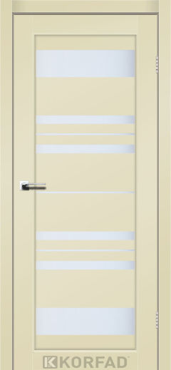 Міжкімнатні двері  Korfad, FL-04, Super Pet магнолія, Сатін білий
