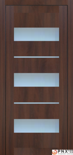 Міжкімнатні двері,  Portalino PL-05 Ecotop (38 мм), Санома горіхова (екошпон), Сатин