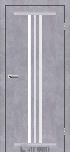 Міжкімнатні двері Darumi Stella (40 мм) Сірий бетон, Сатин білий
