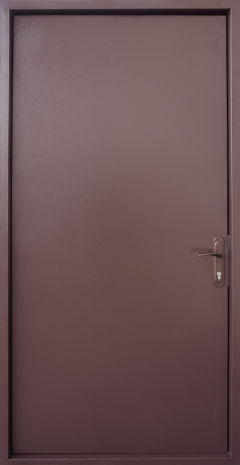 Вхідні двері Qdoors, Технічні, Техно 1, коричнева шагрень RAL 8017,  870 мм., 960 мм.