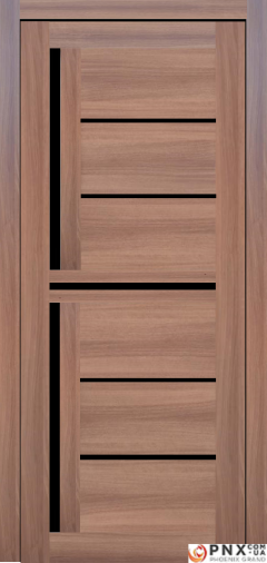 Міжкімнатні двері,  Portalino PL-06 PVC (38 мм), Кастанья золотиста (плівка пвх), BLK