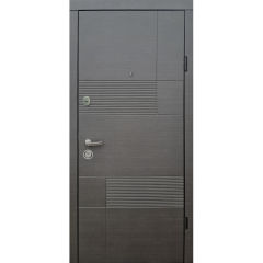 Вхідні двері Qdoors, колекція Еталон , Каліфорнія, венге / сірий горізонт