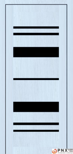 Міжкімнатні двері,  Portalino PL-04 PVC (38 мм), Мессіна білена (плівка пвх), BLK