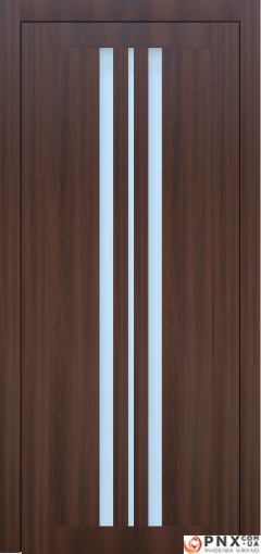 Міжкімнатні двері,  Portalino PL-07 Ecotop (38 мм), Санома горіхова (екошпон), Сатин