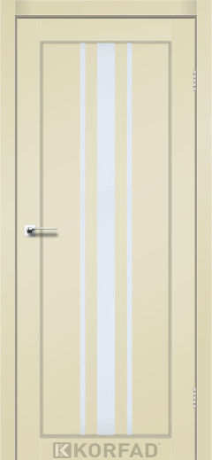 Міжкімнатні двері  Korfad, FL-03, Super Pet магнолія, Сатін білий