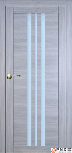 Міжкімнатні двері,  Portalino PL-07 Ecotop (38 мм), Санома сіра (екошпон), Сатин