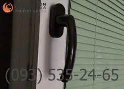 Ручка оконная коричневая