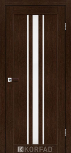 Міжкімнатні двері  Korfad, FL-03, дуб венге, Сатін білий