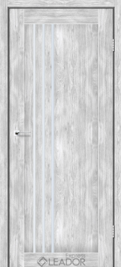 Межкомнатная дверь LEADOR Express Belluno ( 40 мм) Leador Belluno, Клен Роял, Біле скло сатин