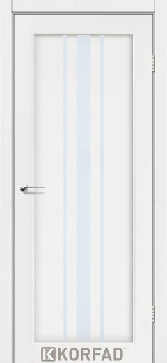 Міжкімнатні двері  Korfad, FL-03, Ясен білий, Сатін білий