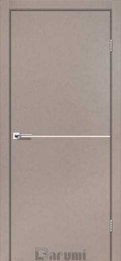 Міжкімнатні двері Darumi Plato, Сірий краст, Антрацитна