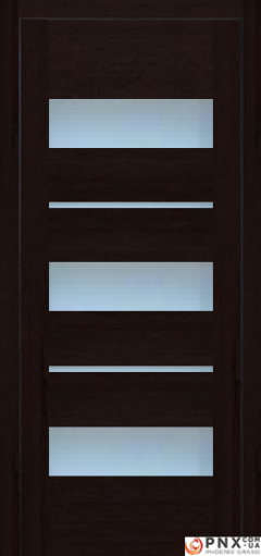 Міжкімнатні двері,  Portalino PL-05 PVC (38 мм), Кастанья шоколадна (плівка пвх), Сатин