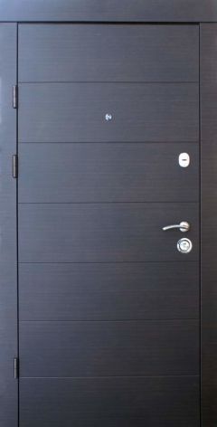 Вхідні двері Qdoors, колекція  Горізонталь, венге темний горизонт