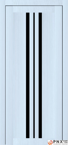 Міжкімнатні двері,  Portalino PL-07 PVC (38 мм), Мессіна білена (плівка пвх), BLK