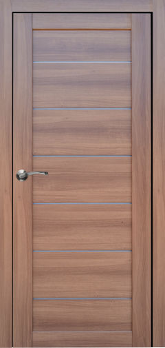 Міжкімнатні двері,  Portalino PL-08 PVC (38 мм), Кастанья золотиста (плівка пвх), Сатин