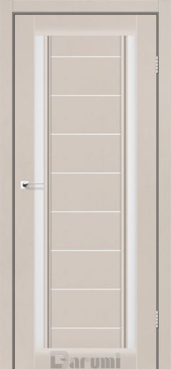 Міжкімнатні двері Darumi Madrid, Сірий бетон, Сатин білий