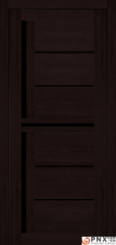 Міжкімнатні двері,  Portalino PL-06 PVC (38 мм), Кастанья шоколадна (плівка пвх), BLK